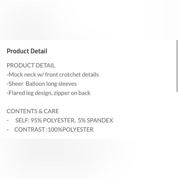 170 Crochet Jumpsuit Black - Picture 3 of 3